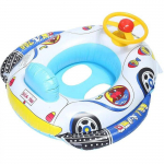 Another product IVY  Inflatable Baby Float Seat 62&times;44&times;25cm Car Design with Steering Wheel Toddler Water Buoy Multicolor