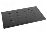 Shelf | 1U | black | Standard: 19" | rack shelf