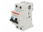 RCBO breaker | Inom: 16A | Ires: 30mA | Poles: 1+N | 230VAC | IP20 | DS200
