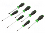 Screwdriver: standard | Torx&reg; | T8,T20,T25,T30,T40,T10T | 7pcs.