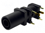 Laboratory connector: 4mm banana | socket | 1kVDC | 10A | 33mm | black