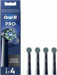 ORAL-B EB50BRB CrossAction Replacement Brush Heads Black 4 pcs.