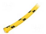 Rope | polypropylene | &Oslash;rope: 5mm | L: 50m | with a core | yellow
