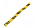 Rope | polypropylene | &Oslash;rope: 12mm | L: 25m | with a core | yellow
