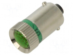 LED lamp | green | BA9S,T10 | 24VDC | plastic | -20&divide;60&deg;C