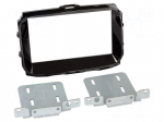 Radio frame | Alfa Romeo | 2 DIN | black gloss