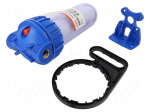 Filter housing | max.8bar | 2&divide;45&deg;C | Size: 10"