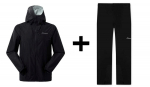 Berghaus Deluge Pro 3.0 jacket, size M, black + Berghaus HILLWALKER OVRTRS AM BLK/BLK, size M