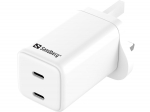 Sandberg 441-62 AC Charger Dual USB-C PD65W UK