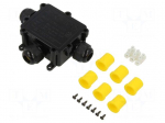 Connector: AC supply | screw terminal | IP68 | Body: black