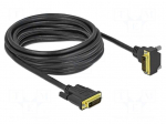 Cable | DVI-D (24+1) plug,DVI-D (24+1) plug 90&deg; up/down | Len: 5m