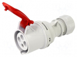 Connector: AC supply 3-phase | plug | female | 32A | 400VAC | IEC 60309