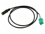 Aux adapter | Jack 3.5mm socket,mini ISO | Renault | Grundig