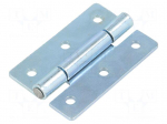 Hinge | Width: 30mm | zinc-plated steel | H: 45mm