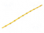 COB LED tape | yellow | LED/m: 320 | 8mm | IP20 | 180&deg; | 8W/m | Thk: 2.8mm