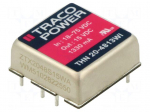Converter: DC/DC | 20W | Uin: 18&divide;75VDC | Uout: 15VDC | Iout: 1330mA | THT