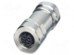 Connector: M12 | plug | PIN: 5 | 48V | straight | IP65 | screw terminal