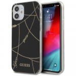 Guess GUHCP12SPCUCHBK Gold Chain Collection Hardcase for iPhone 12 mini 5,4" / black