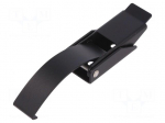 Clasp | steel | Plating: zinc | Colour: black
