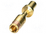 Contact | female | CuZn | gold-plated | crimped