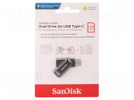 Pendrive | USB 3.1 | 256GB | 150MB/s | USB A,USB C | DUAL DRIVE GO