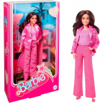 Mattel Barbie Signature The Movie - America Ferrera as Gloria doll for the film in a three-piece pants suit in pink, toy figure