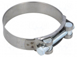 T-bolt clamp | W: 24mm | Clamping: 86&divide;91mm | chrome steel AISI 430