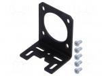 Bracket | black | Pcs: 1 | bracket,mounting screws