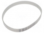 Timing belt | AT5 | W: 16mm | H: 2.7mm | Lw: 455mm | Tooth height: 1.2mm