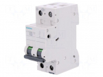 Circuit breaker | 400VAC | Inom: 1A | Poles: 2 | for DIN rail mounting
