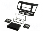 Radio mounting frame | Mitsubishi | 2 DIN | black