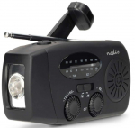 Radio receiver Nedis Emergency radio AM FM Hand Crank