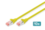 Digitus CAT 6 S/FTP patch cable, 10 pieces