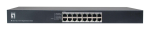 LevelOne GEU-1632 16-Port Gigabit Ethernet Switch, 4-Mode DIP Button, 19" Rackmount Unmanaged Switch