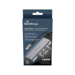 MediaRange USB-C 5-&uuml;hes mitmeporti adapter, silver