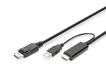 DIGITUS 4K HDMI adapterkaabel - HDMI DisplayPorti 2m