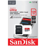 SanDisk Ultra microSDXC 128GB Android 140MB/s A1 UHS-I + adapter
