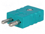 K-type standard plug | Mat: PVC | 200&deg;C