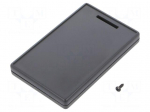 Enclosure: multipurpose | X: 54mm | Y: 85mm | Z: 10mm | ABS | black