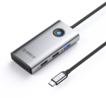 Hub USB Orico 5Gbps, USB-A, 2xUSB-A 2.0, PD60W, HDMI 4K@30Hz, szary