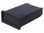 Enclosure: panel | X: 72mm | Y: 120mm | Z: 36mm | ABS | black | DIN: 43700