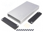 Enclosure: with panel | 1455 | X: 125mm | Y: 220mm | Z: 30mm | aluminium