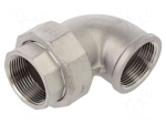 Splice terminal: 90&deg; elbow | max.10.5bar | 1.4408 stainless steel