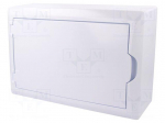 Enclosure: for modular components | IP40 | white | No.of mod: 12