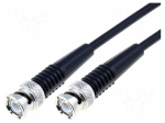 Cable | 50&Omega; | 3m | BNC plug,both sides | black