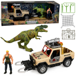 M&auml;nguala | PC | Konsoolid | Tarvikud // M&auml;nguasjad ja m&auml;ngud lastele // Zestaw Łowcy Dinozaur&oacute;w Figurka Dinozaur T-Rex Myśliwy Samoch&oacute;d Dźwięki