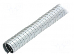 Protective tube | &Oslash;Braid : 25mm | galvanised steel | natural | IP40
