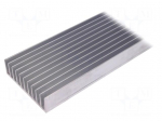 Heatsink: extruded | grilled | L: 500mm | W: 124mm | H: 35mm | aluminium