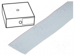 Wire: ribbon | 1.27mm | stranded | Cu | 40x28AWG | unshielded | PVC | grey