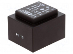 Transformer: encapsulated | 6VA | 230VAC | 24V | 250mA | Mounting: PCB
